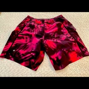 Lululemon shorts- size L- pacebreaker lined shorts